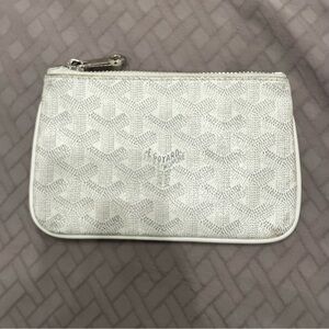 White Goyard pouch